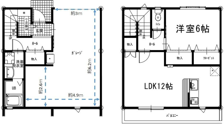 新居町ＧＨ間取り図（ＡＢ棟）